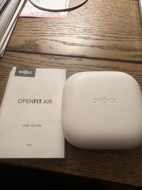 Shokz OpenFit Air On-Ear Headphones - White like new